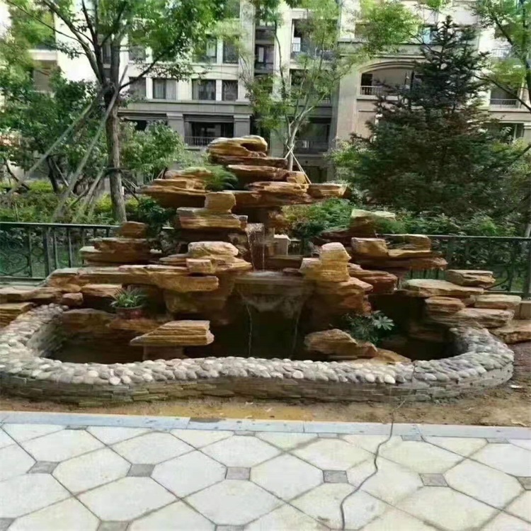 中山庭院假山鱼池设计方案